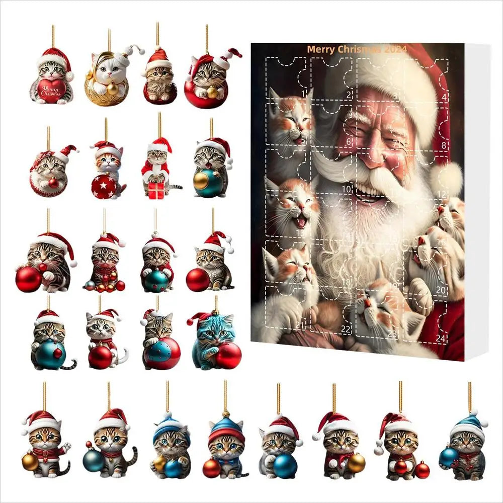Flauschpfote Adventskalender  – mit 24 Katzenfiguren