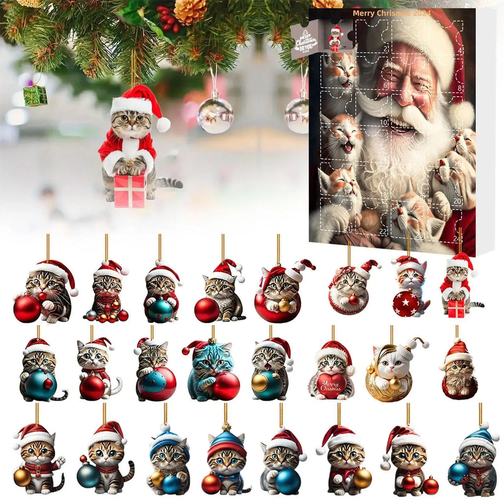 Flauschpfote Adventskalender  – mit 24 Katzenfiguren