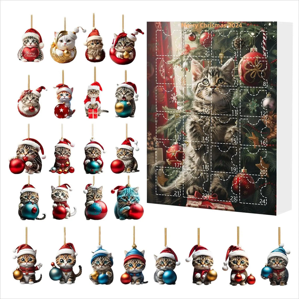 Flauschpfote Adventskalender  – mit 24 Katzenfiguren